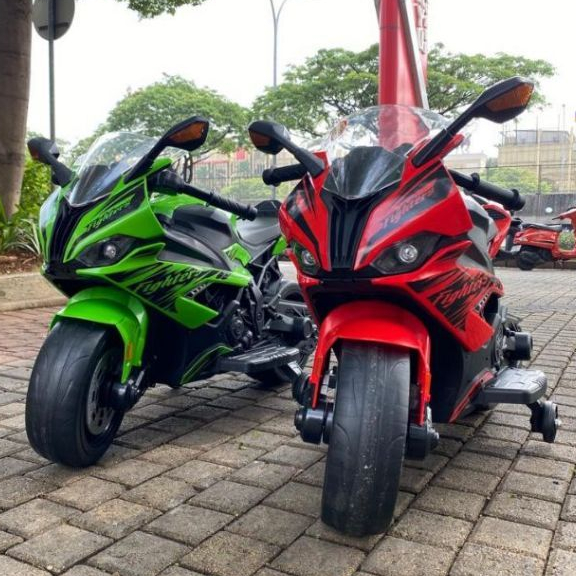 Motor Motoran Sport Mainan Anak Aki VOLTA 5059 Fighters Musik Lampu - Maenan Anak Motor Sport