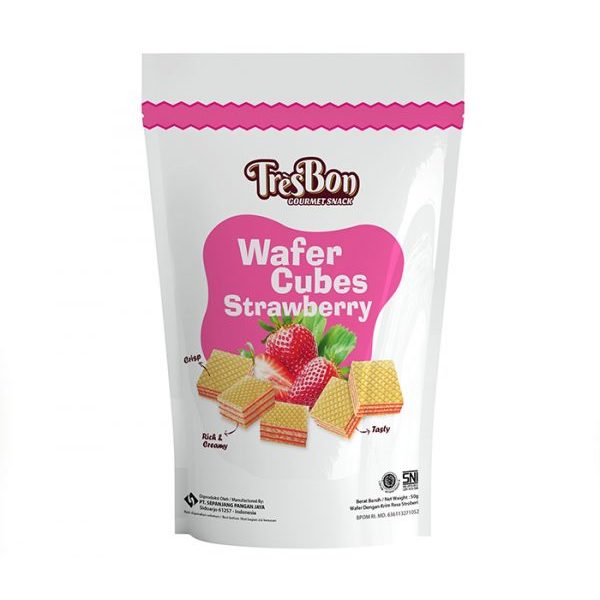 

TRESBON WAFER STRAWBERRY POUCH (1 PACK ISI 10 POUCH )