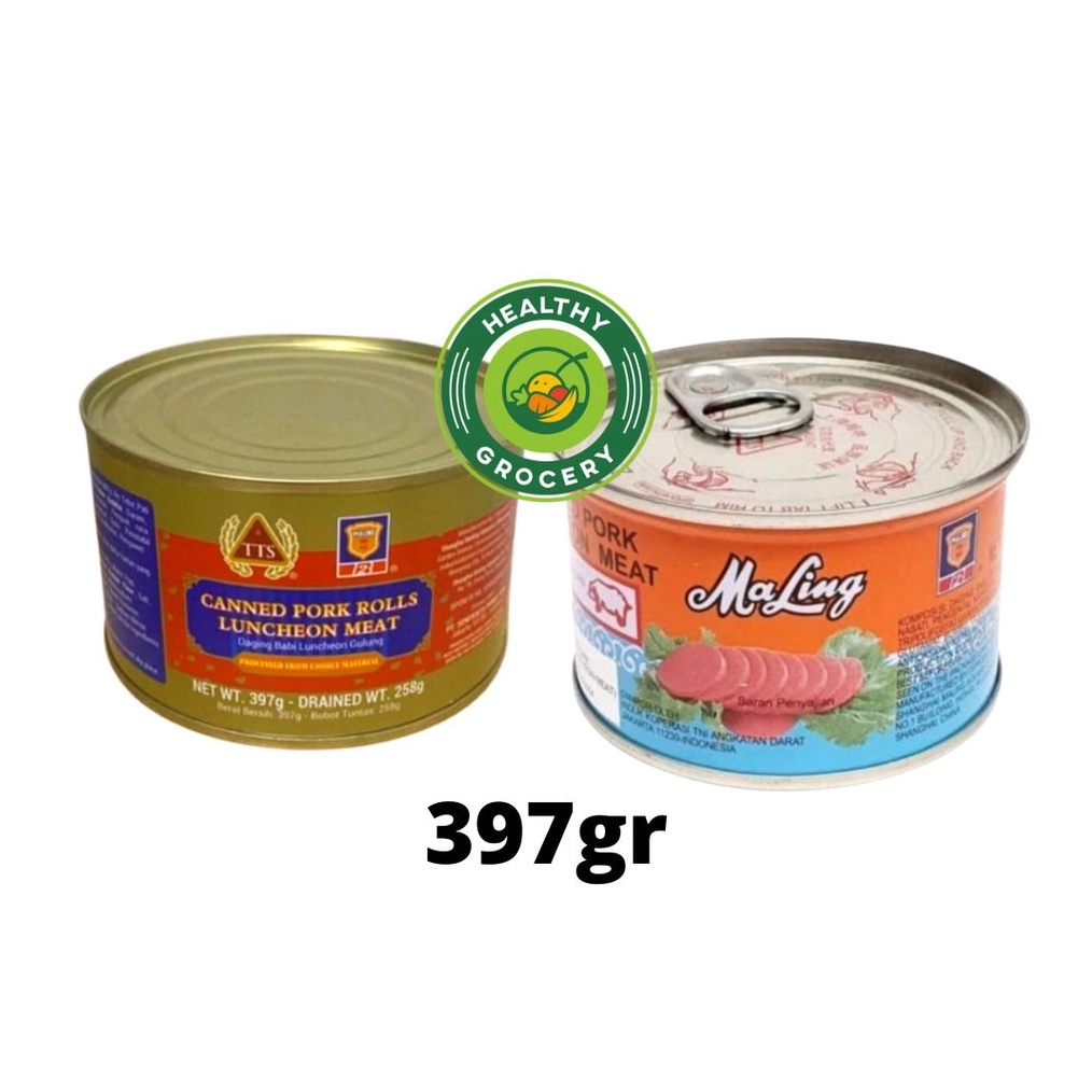 

1212 Daging Maling Non Halal Luncheon Meat 397gr Maling TTS Luncheon Pork Meat Ma Ling Ham Daging Babi Maling Daging Babi Luncheon Gulung
