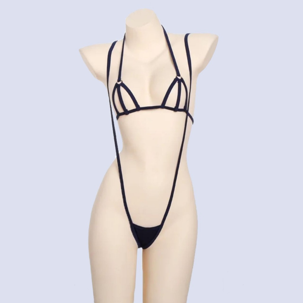 Set G String Thong Transparan Tali Melingkar SG042