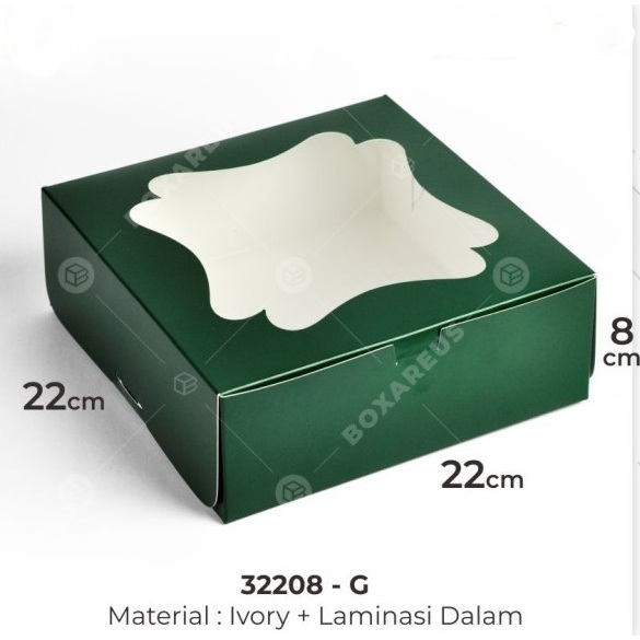 

Dus Kue Bolu Tart Kraft 22x22 / Kemasan Packaging Kue Multipurpose 32208 Warna