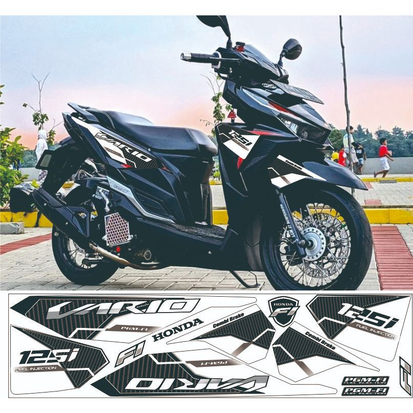 STRIKER VARIASI STRIPING SIMPLE VARIO LED OLD 125/150 MODEL MALASIYA STRIPING