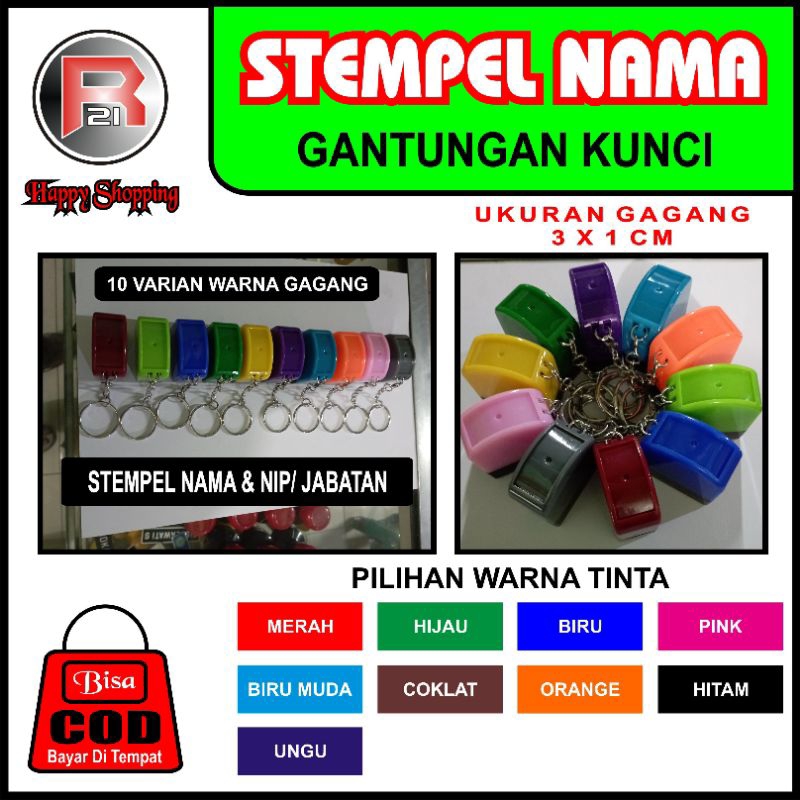 

Stempel Nama Model Gantungan Kunci