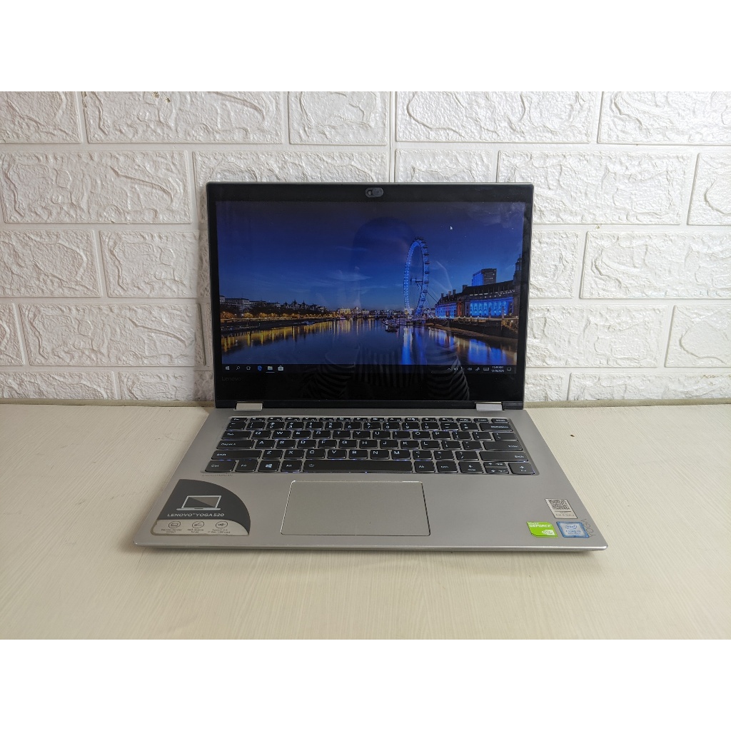 Lenovo Yoga 520 Core i5 Gen 8 Nvidia GeForce MX130 RAM 8GB SSD 256GB Laptop Second