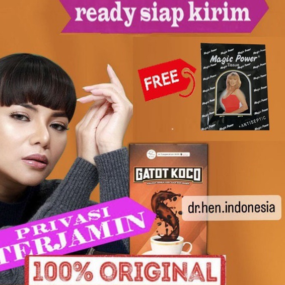 

1212 FLASH SALE dR HEN Kopi Gatot Koco Exp 325 1 BOX 5 SACHET grosir