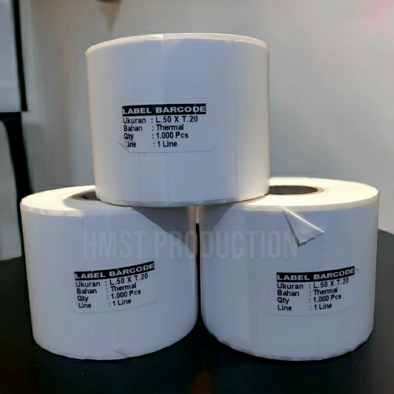 

50 x 20 THERMAL LABEL STICKER - LABEL BARCODE UKURAN 50 x 20 | STICKER THERMAL 5 X 2 | THERMAL LABEL 50x20 MM