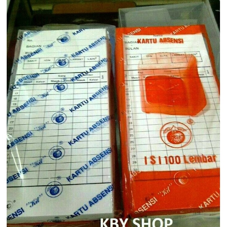 

Murah KARTU ABSENSI ISI 1 LEMBAR TERMURAH