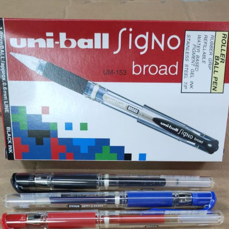 

Original Pulpen Uniball Gel Signo UM1531mm 1pak12pcs