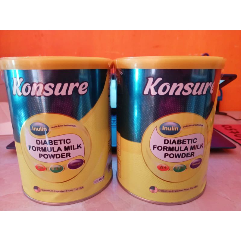 

(PAKET 2 KALENG KONSURE) SUSU KONSURE IMPORT USA ATASI DIABETES KENCING MANIS DAN GULA DARAH TINGGI