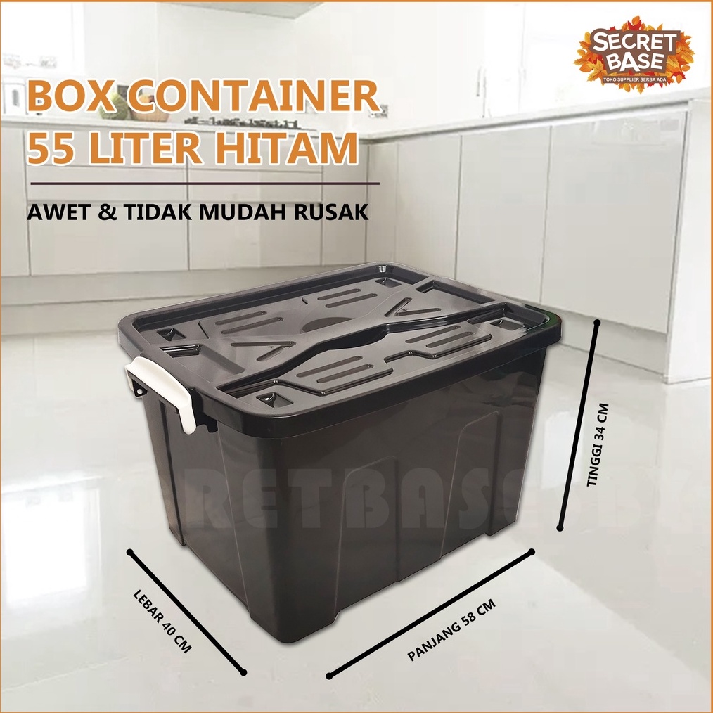 COD BOX CONTAINER 55 LITER  RODA  Kontainer Box Plastik  Container Box Besar grosir