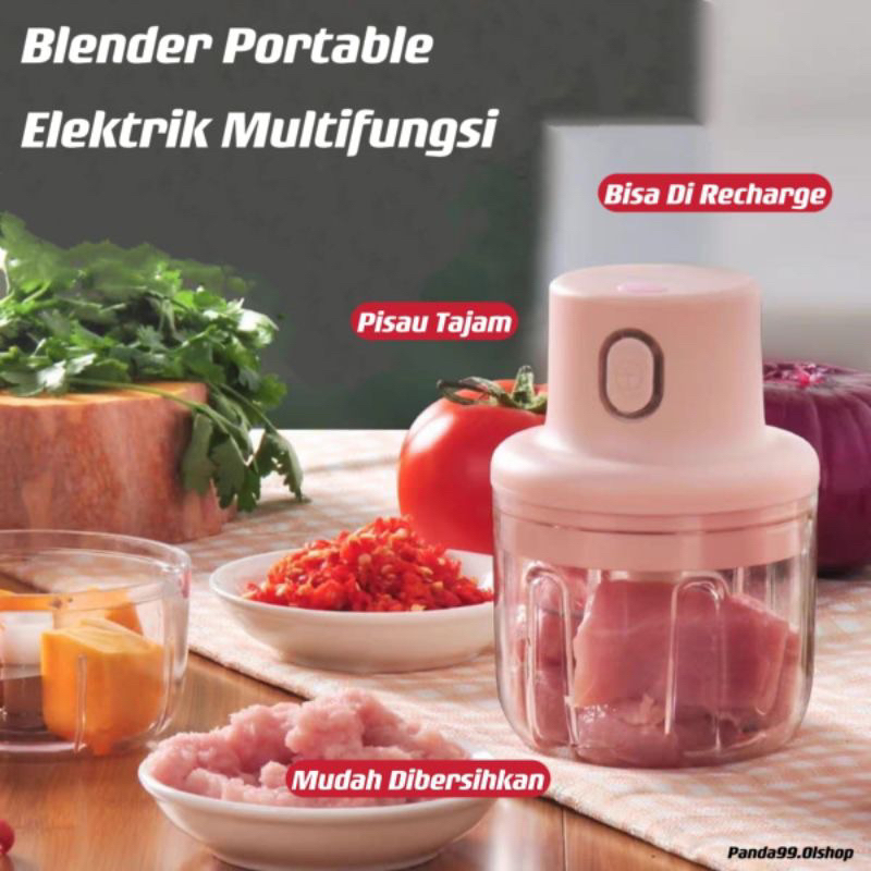 Blender portable elektrik tanpa kabel choper mini blender mini