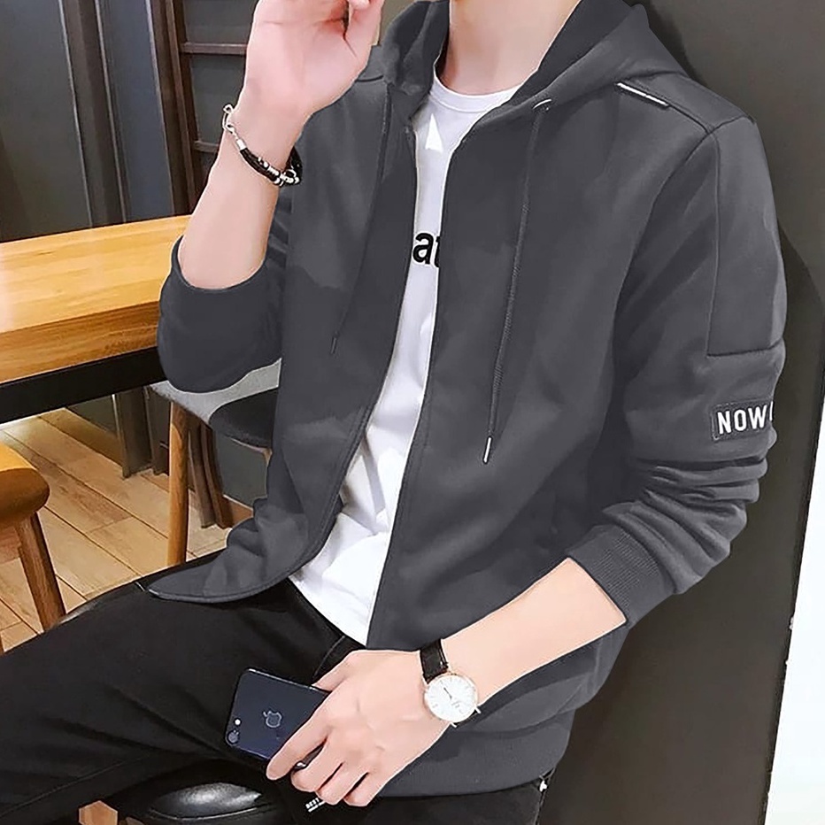 Kode LRG365 Sweater Jacket Distro Pria Kayser Now Hoodie Bahan Fleece Good Quality