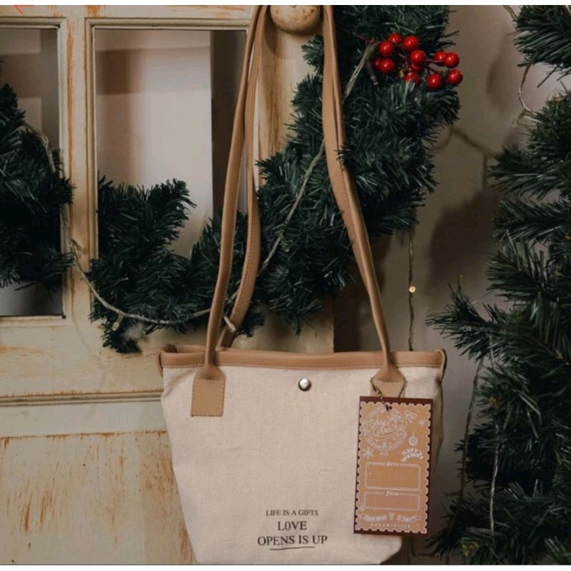 

Willow Tote Bag Tas Canvas Ivory Small