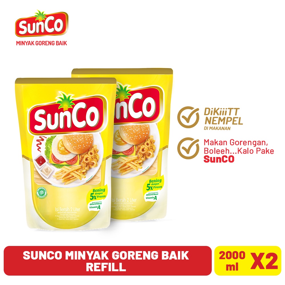 

SHOPEE MALL Sunco Minyak Goreng Refill 2L Twinpack serbuuu