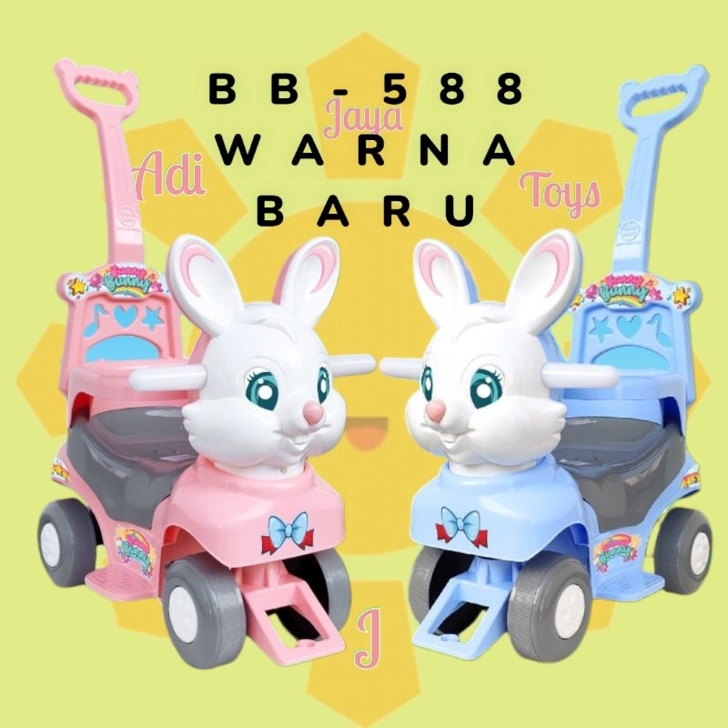 mobil dorong kelinci mainan anak mobil duduk shp bb 588 ride on car