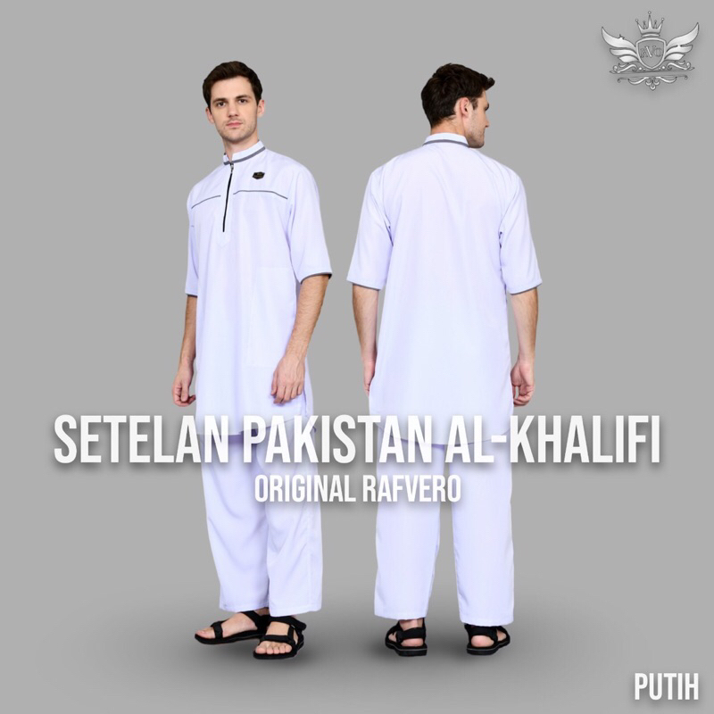 new baju koko - gamis pria setelan - gamis jubah setelan pria dewasa al khalifi