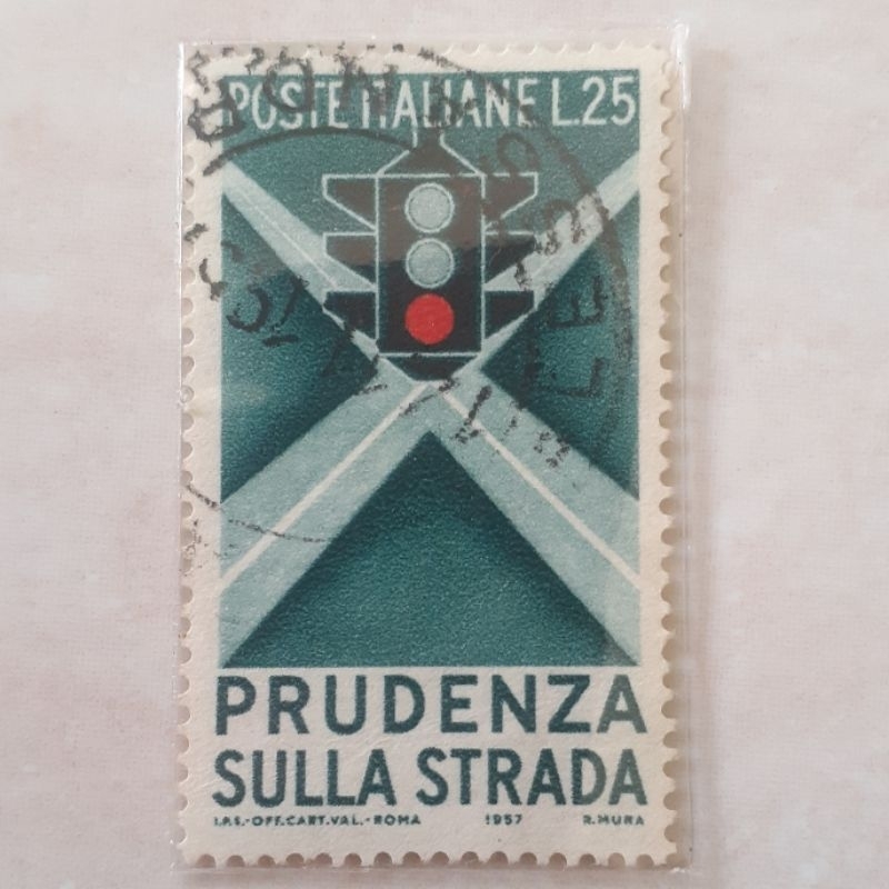 

Perangko Italia Road Safety (Traffic Light, 2nd issue) Tahun 1957