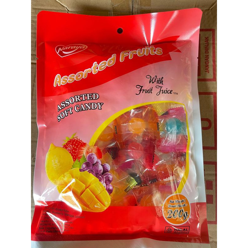 

NARAYA ASSORTED SOFT CANDY FRUITS 200G