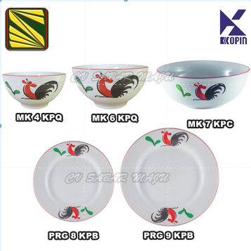 Kopin Mangkok Baso / Piring Makan / Piring Saji Keramik - PER 1 PCS