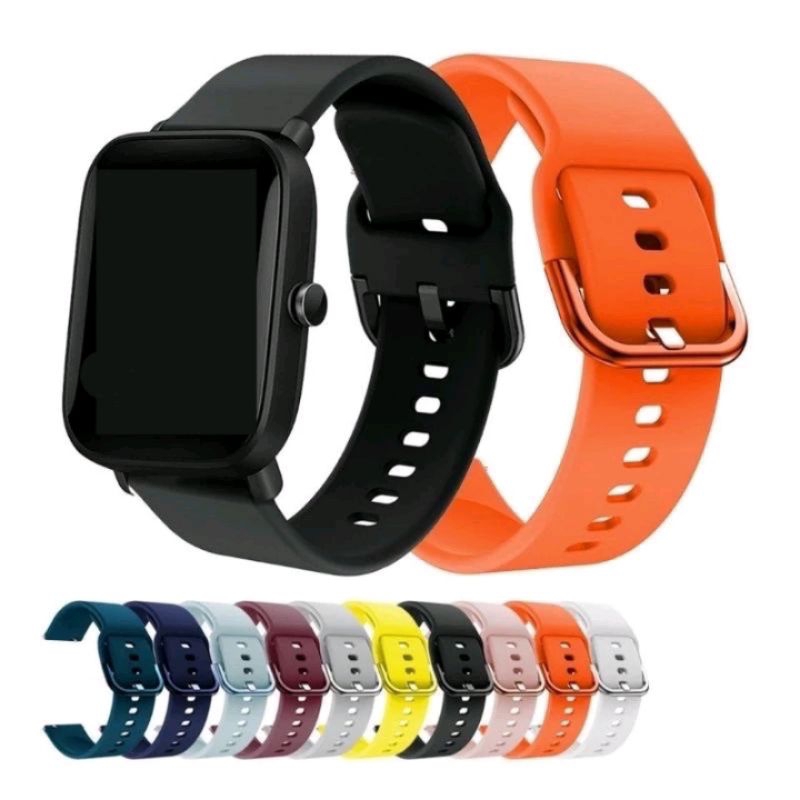 Strap SmartWatch Aukey Fitnes Tracker 12 Activity Tali Jam Rubber Colorful Buckle Model