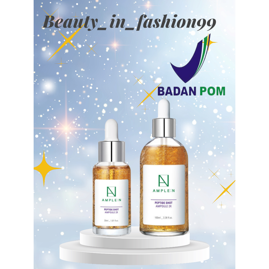 (BPOM) AMPLE:N/AMPLEN Peptide Shot Ampoule 2X 30 ml | 100 ml