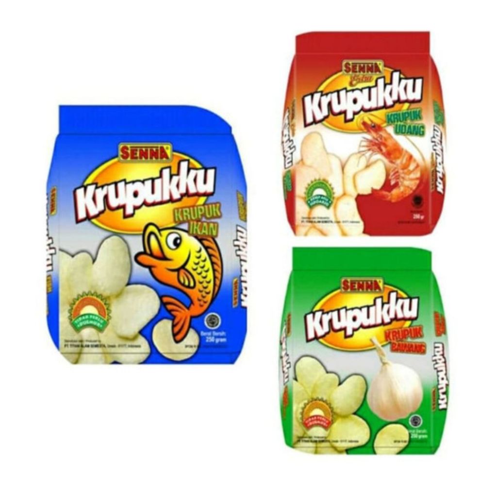 

Krupukku Senna Kerupuk Udang / Senna Kerupuk Ikan / Senna Kerupuk Bawang / 250gr