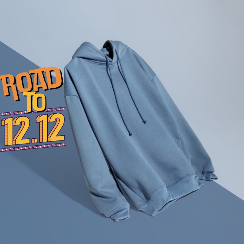 HARGA GROSIR 1212 Hoodiein PREMIUM Luzio Hoodie Pull Over  Blue Denim Unisex buruan