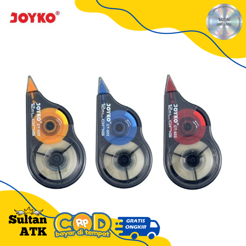 

TIP EX KERTAS / CORRECTION TAPE JOYKO CT-522