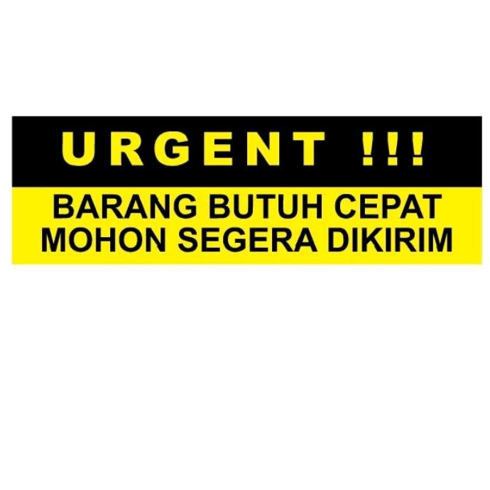 

STIKER URGENT BARANG BUTUH CEPAT ISI 100 PCS WLBEE