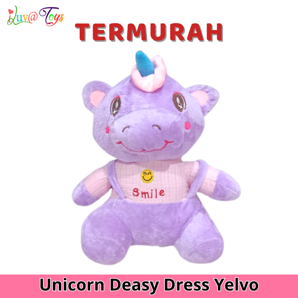 Boneka Unicorn Deasy Dres Boneka Unicorn Boneka Anak-anak Boneka Lucu Boneka Yelvo Boneka Lucu | 114