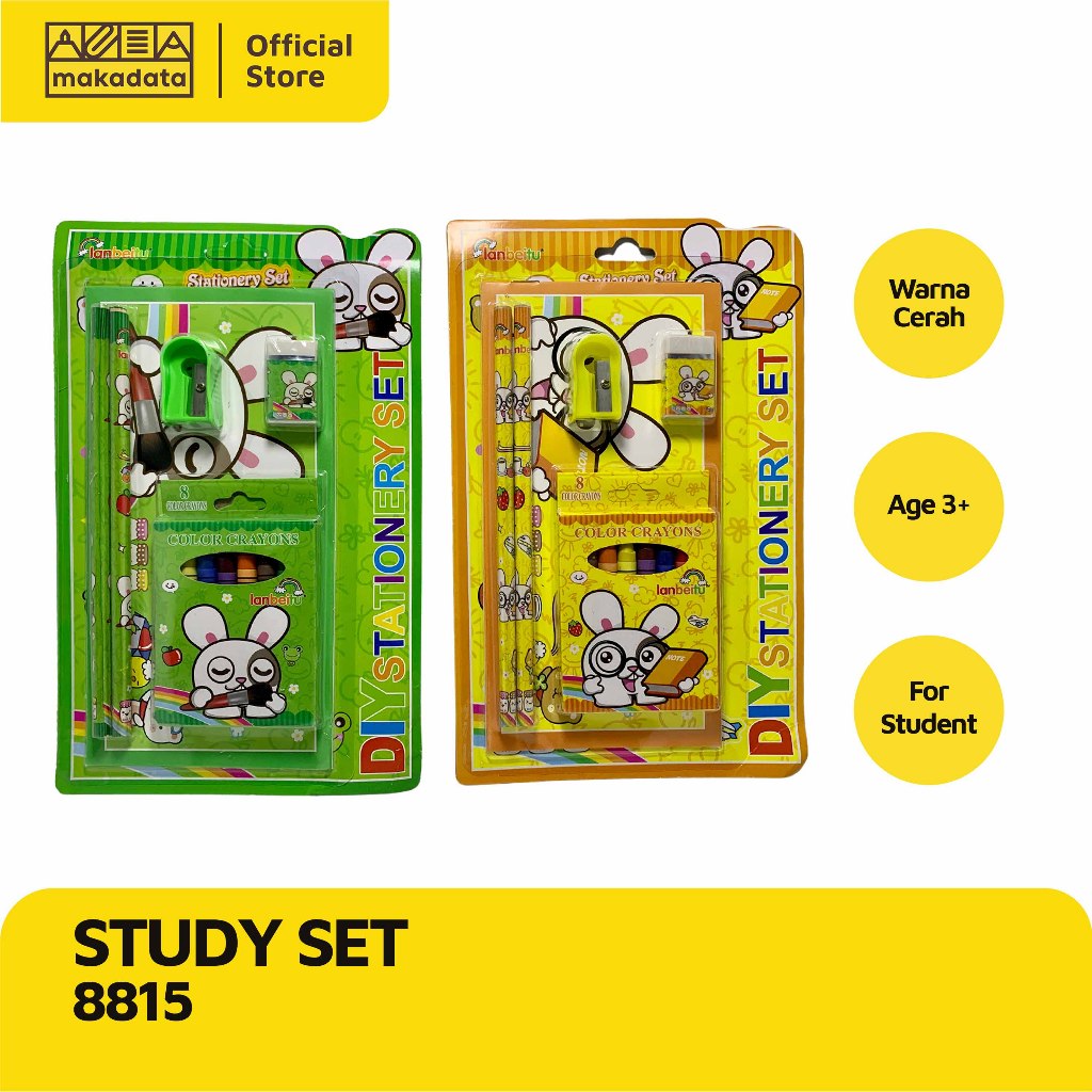 

STATIONERY SET / STUDY SET / PAKET ALAT TULIS KARAKTER 8815 MURAH