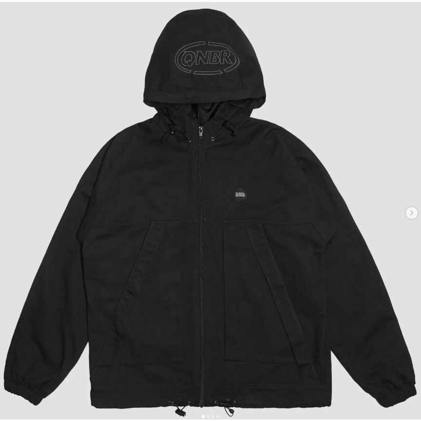 “BURNETT" BLACK Canvas Jacket queenbeer