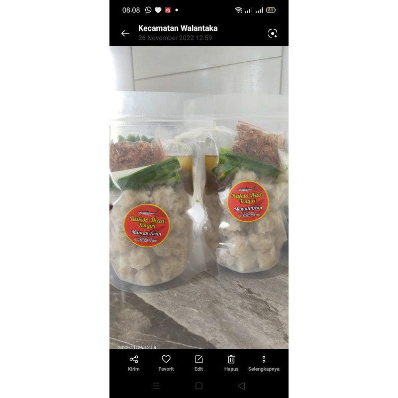 

Bakso ikan tenggiri khas malingping