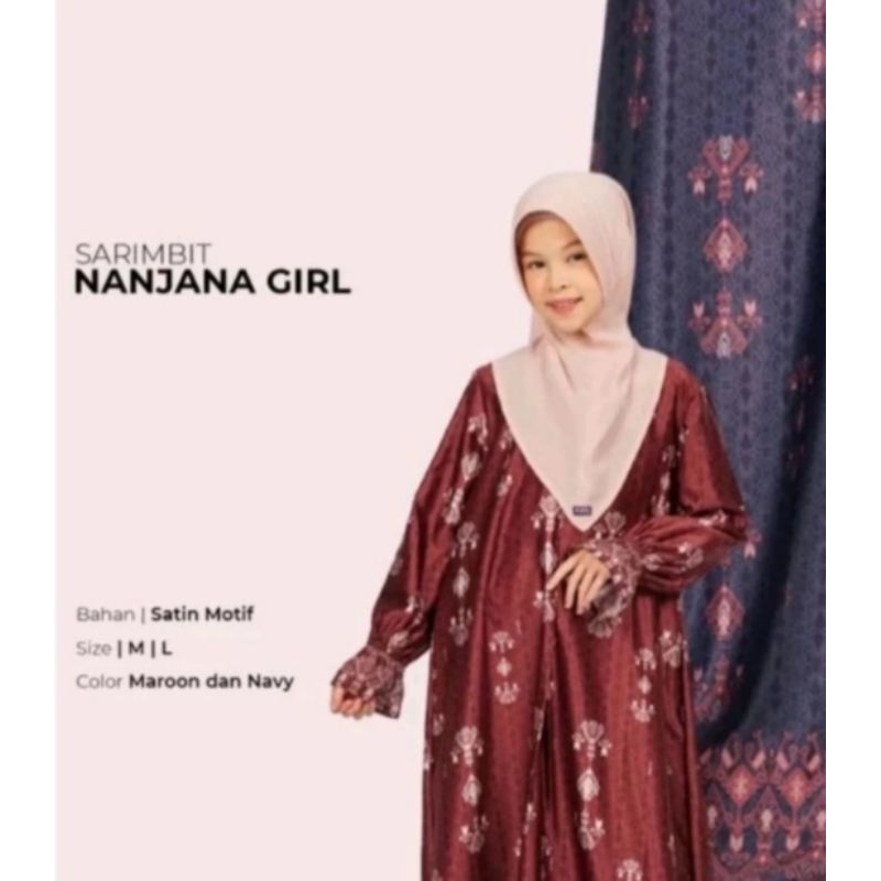Gamis Anak Sarimbit Nanjana Elzatta Hijab Ori