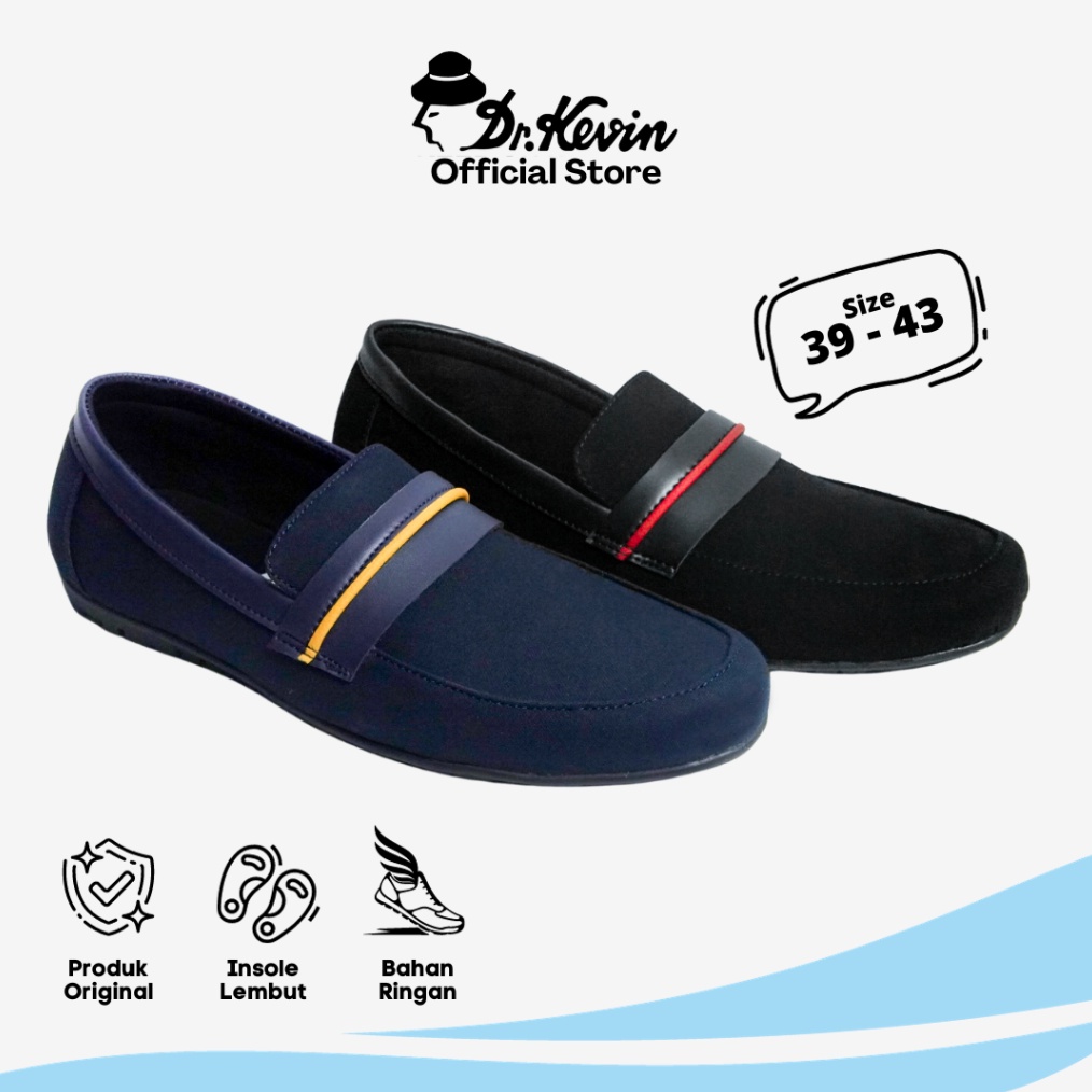 TERLARIS BRANDS FESTIVAL Dr Kevin Sepatu Kasual Pria Slip On 85132