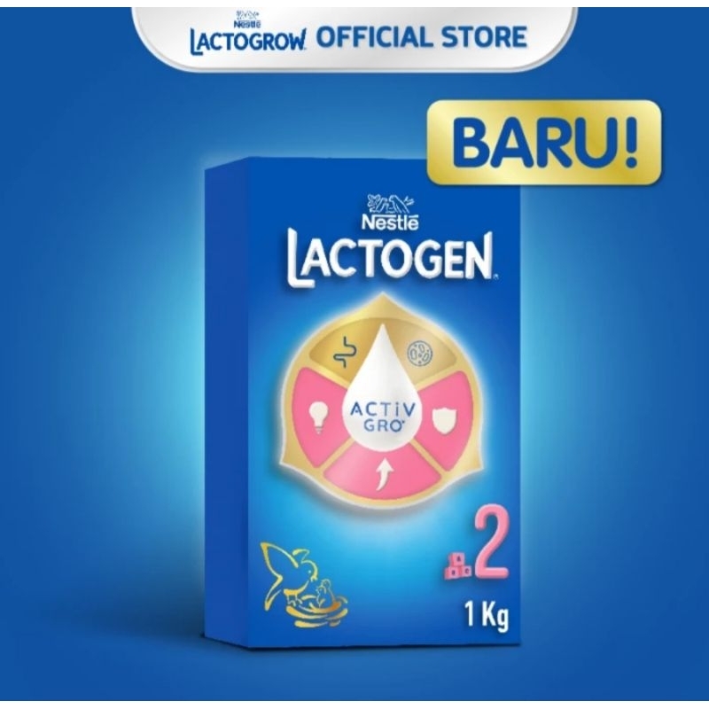 NETSLE LACTOGEN 2 SUSU FORMULA 6-12 BULAN BOX 1KG