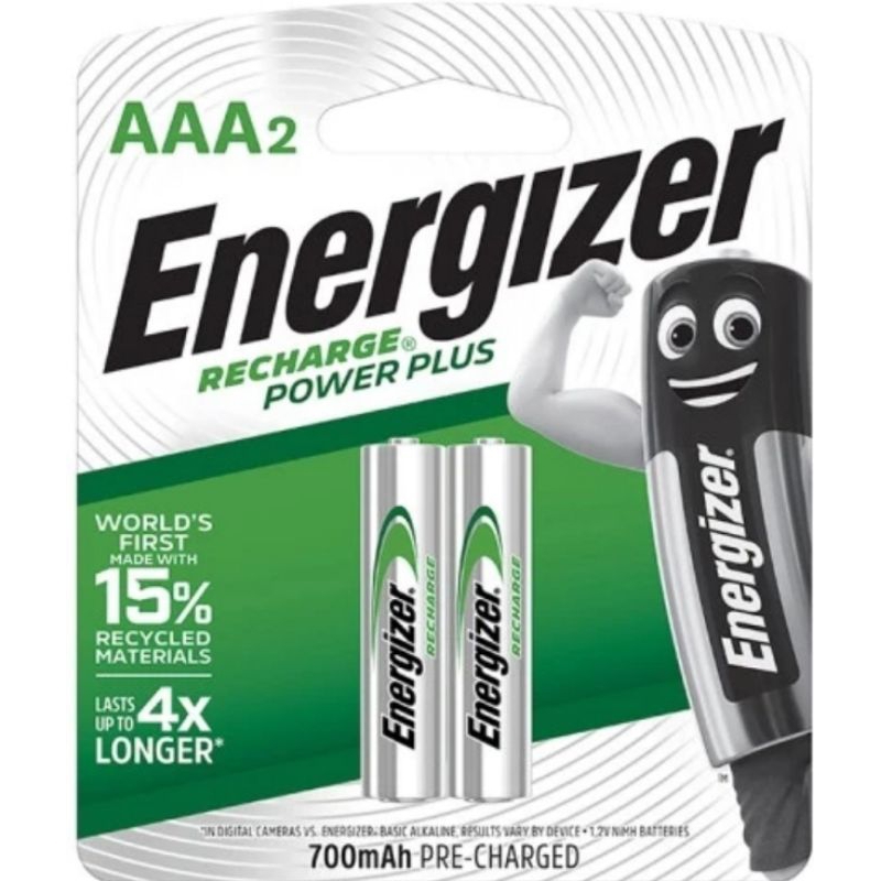 batu baterai recharged AAA 700mah energizer