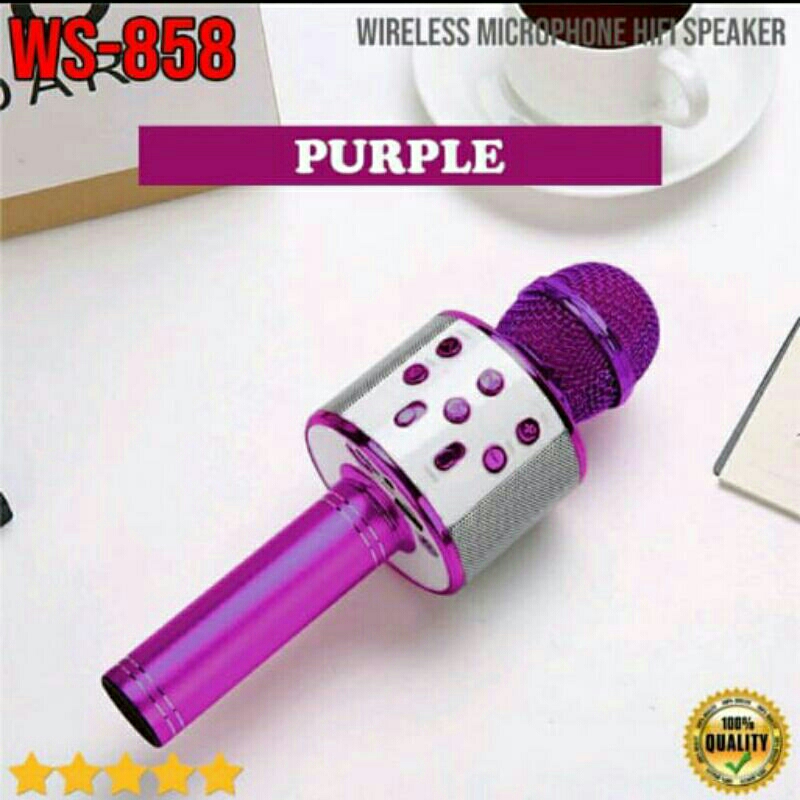 Microphone Karaoke WS-858 Mikrofon Smule Wireless WS858