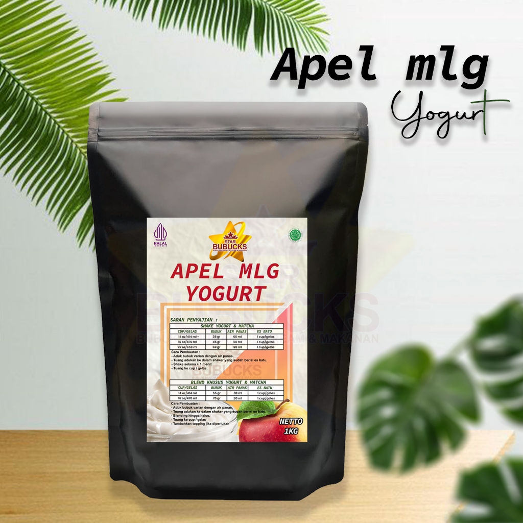 

Star Bubucks Rasa Yogurt Apel Malang Bubuk Instan Minuman Premiun ( 1 Kg )