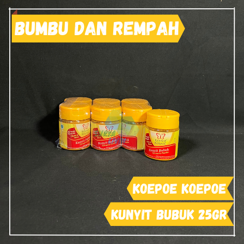 

Kunyit Bubuk Koepoe Koepoe 25gr / Turmeric Powder Kupu Kupu