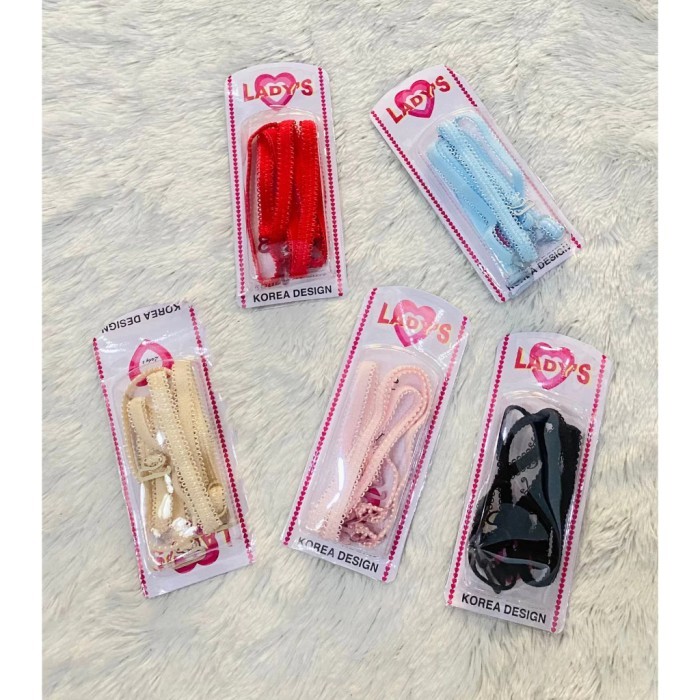 TALI BH MODEL RENDA KOREA / TALI BRA SEPASANG MOTIF RENDA / BRA
