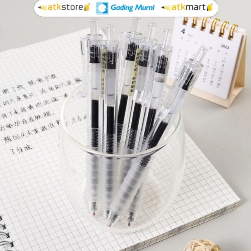 

M&G Retractable Gel Pen 0.5mm J0601 | Pena Jel | Pulpen Gel