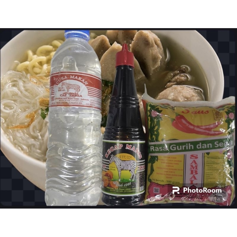 

paket lenkap cuka makan 600 ml +kecap BP 275ml+saus cabai 500ml