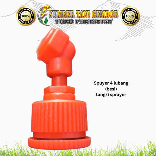 Spuyer 4 lubang plastik tangki CHARGER/MANUAL