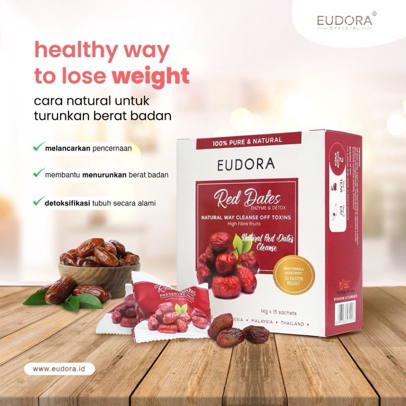 EUDORA PLUM MERAH PLUM DETOX PLUM DETOKS HALAL BPOM ORIGINAL TERJAMIN