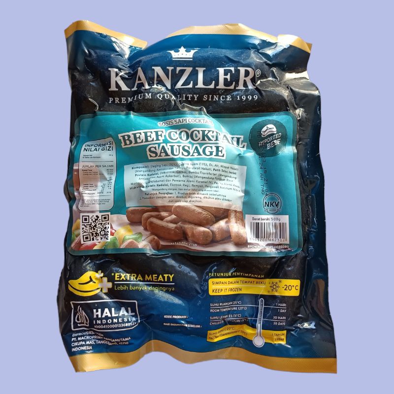

Kanzler Beef Cocktail Sosis 500 g