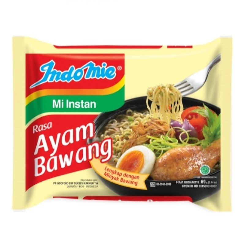 

Indomie Mie Instan Kuah Rasa Ayam Bawang isi 69 gram