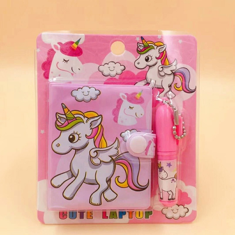 

Kartun Anak-anak Menutupi Buku Catatan Lucu dengan Pulpen Set Hadiah