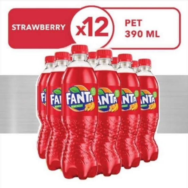 

Fanta 390 ML / Fanta Botol 1 Krat isi 12 botol