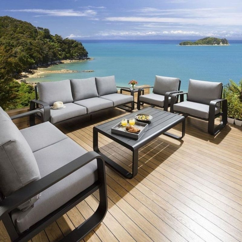 SET KURSI SOFA BESI OUTDOOR MINIMALIS MODERN FORMASI 3211+ MEJA